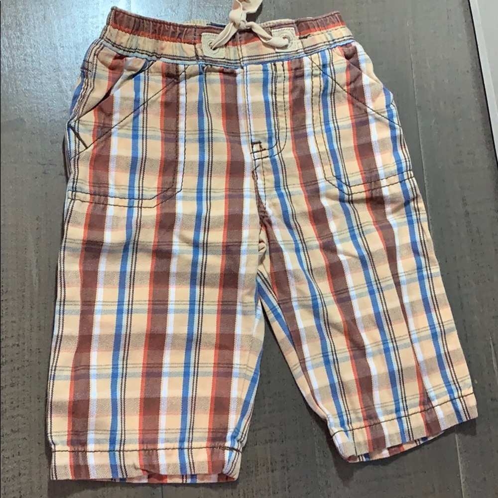 OshKosh plaid pants. 9mo